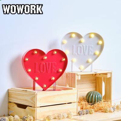 China WOWORK Timer Vintage Furniture LED Lamp Decoration Signs Letter Shapes For Christmas Decoration for sale