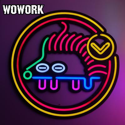 China 2022 WOWORK Decoration Party Shop Wall Neon Lamp Japanese Neon Tube Sign Lights Waterproof For Festival Home Decoration for sale