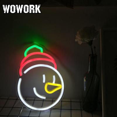 China 2022 WOWORK LED Home Festival Waterproof Custom Decoration RGB Led 5V USB Wall Sign Lights Flexible Neon Lamp For Bedroom Room Decoration for sale