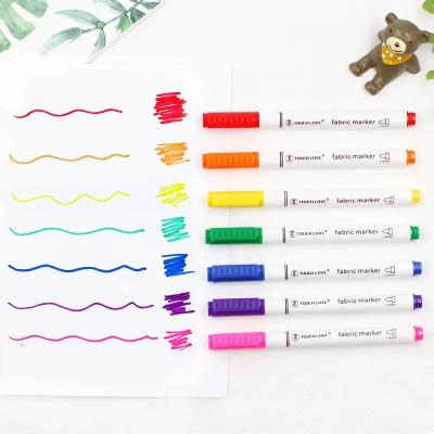 China Best Non-Toxic - Single Set of Fabric Markers (8 Pen Pack) of 8 Individual Colors - No Doubles - Perfect for Writing on Clothes Dressing for sale