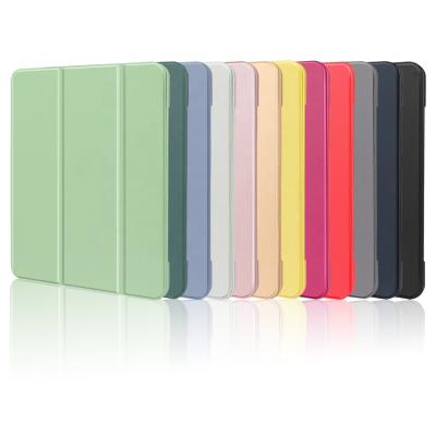 China Magnetic Stand Auto-Sleep Function Ready To Ship Custom Tablet Leather Case For iPad Keyboard Case TPU Shockproof Tablet Case For iPad Air 4 for sale