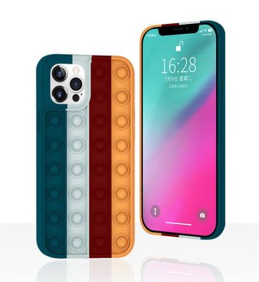 China Hot Selling Anti-fall Amazon Silicone Push Pop Bubble Soft Cell Phone Case For iPhone 11 12 Pro Max for sale