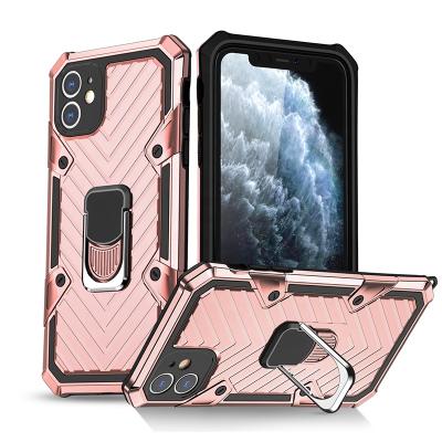 China Shock Resistant Magnetic Ring Holder Phone Case For iPhone 11 Pro Max Back Cover For iphone 11 for sale