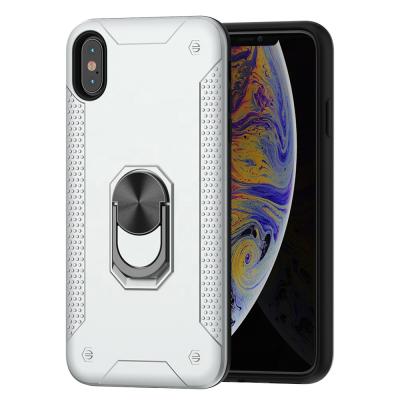 China Shock Resistant Popular Custom Design Magnetic Adsorption Case Accessories For iPhone xs Kickstand Phone Case For iPhone xs Max for sale