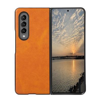 China Luxury Leather Shockproof Anti-drop Phone Case For Samsung Galaxy Z Fold 2 5G/3 Case Cover for sale