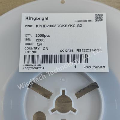 China KPHB-1608CGKSYKC-GX Single Color LEDs Light emitting Diode LED Power LEDs for sale