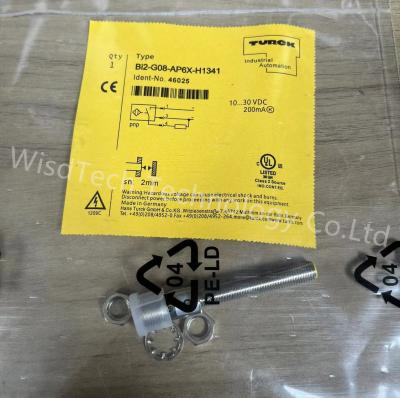 China TURCK BI2-G08-AP6X-H1341 Inductive Sensor M8x1 Embed 3-Wire DC PNP 2mm Range10-30VDC M12 Male Conn for sale