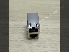 6368011-4  Modular Connectors / Ethernet Connectors STK MJ 2X1 SHLD G/O BI LEDS