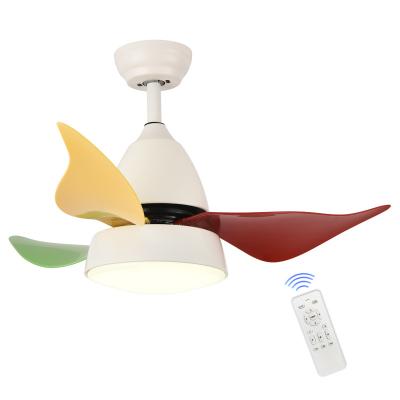 China CAD Layout Fashion Living Room Nordic Modern Automatic Retractable Lamp Blade Invisible Ceiling Fan With Led Light for sale