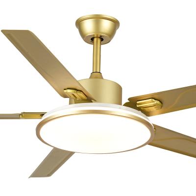 China Contemporary Large 48 Inch Strong Metal Blades Fan High Speed ​​Black DC Motor Industry Metal Blade Large Ceiling Fan Remote Control Light for sale