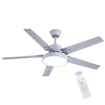 China Contemporary Pull Out Control 48 Inch 42 Inch Colored Ceiling Fan European Style Modern Metal Blades Remote Control for sale