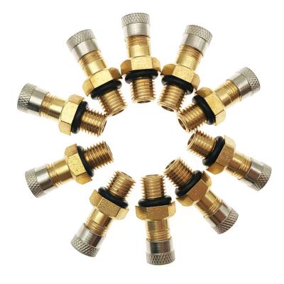 China Automotive Parts Car Automobile For Suspension And Shock Absorber Schrader Valve M8 Brass Thread M8*1.25 for sale