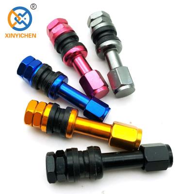 China Motorcycle TR43E TR48E Auto Bolt-in Car Tire Wheel Valve Stem Caps V5 Wheel Tire Valve Stems Tubeless Aluminum Tire Valve for sale