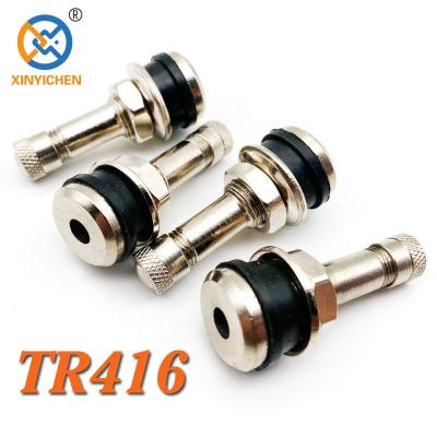 China Tr416 Natural Rubber Tubeless Tire Valves Brass And Rubber High Quality Epdm Car Tire Valves for sale