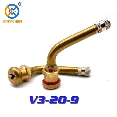 China Brass Manufacturers Supply V3-20-9 Tire Pressure Sensor Valve For Heavy Truck And Bus for sale