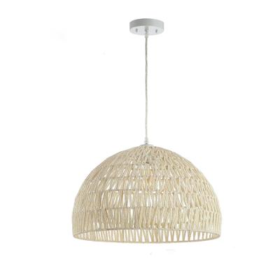 China Best Selling Rustic Nice Price Eco-friendly Handmade Woven Rattan Led Chandeliers Pendant Lights for sale