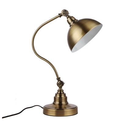 China Industrial American Dimmable Bedside Study Bedroom Lamp Vintage Eye Protection Rustic Table Lamps for sale