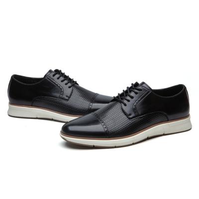 China China factory wholesale flat mens wedding shoes special design black lace-up elegant shoes for sale