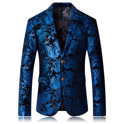 China Anti-Wrinkle Mens Blazers Banquet Slim Fit Wedding Party Prom Ball Suit Jackets for sale