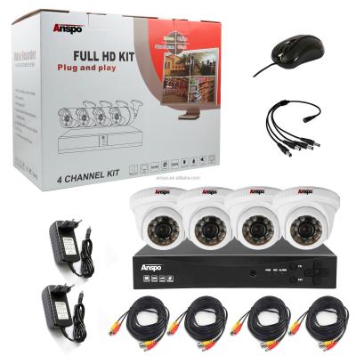 China 1080p NIGHT VISION cctv dome ahd kit xvr kit 8 ch dvr kit XVRView camera kit for sale