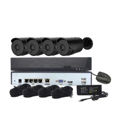 China Built-in Siren Hot Sale Bullet Camera CCTV Kit 4K 8.0MP HD POE Camera Kit 4K 8.0MP HD Waterproof Outdoor Security for sale