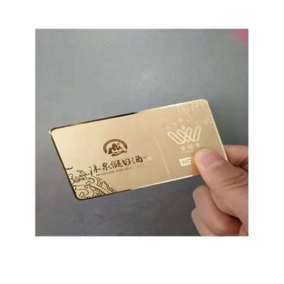 China 2021 Europe Stainless Steel Metal Business Card Good Quality Cheap Gold Bar for sale