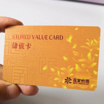 China Factory Price Plastic PVC Stored Value Card Stored Value PVC Card for sale