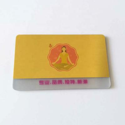 China Customized Printing Clear Material Frosted Plastic Business Card 85.5*54mm for sale