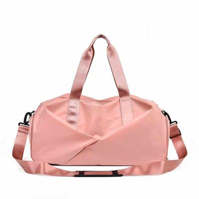 China Fashion Design Waterproof Wet Dry Bag Yoga Fitness Divider Travel Fleece Handbag Women Sport Gym Bag for sale