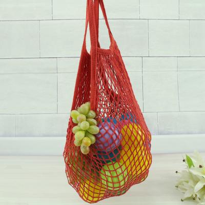 China Wholesale Eco-Friendly Reusable Twine Eco-Friendly Mesh Shopping Bags Mesh Grocery Bag Tote Bags Durable Woven Cotton Shopping for sale