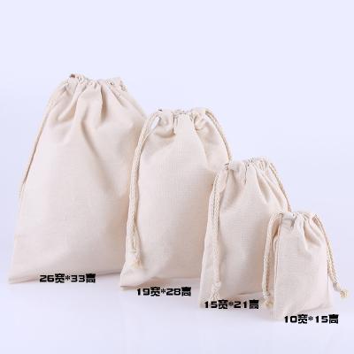 China Other Small MQO Customized High Quality Eco-friendly Cotton Canvas Drawstring Bag Leisure Drawstring Backpack With Custom LOGO for sale