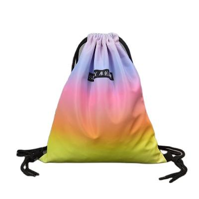 China 2021 New Coloful Waterproof Drawstring Bag Leisure School Backbag Gym Sports Drawstring Backpack Fashion Travel Outdoor Backpack for sale