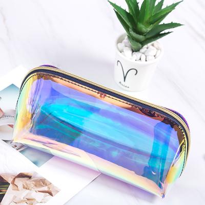 China New Customized Clear Waterproof PVC Women Makeup Bag Zipper Makeup Bag New Fashion High Quality Transparent Cosmetic Storage Bag for sale