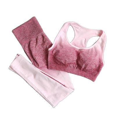 China 2021 New Design Summer Women's Gym Fitness Seamless Yoga Suit Seamless Fitness Wear Women Fashion Sports Wear for sale