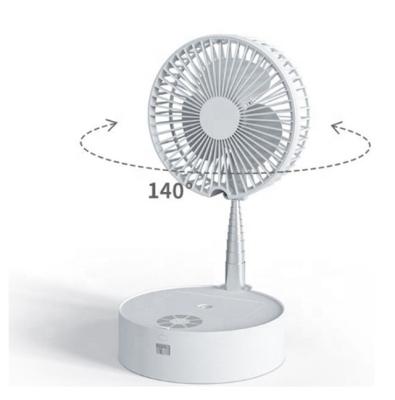 China Folding Table Fan Portable USB Style New 2020 Charging Mini Mist Fan Strong Wind Table Desk Fan for sale