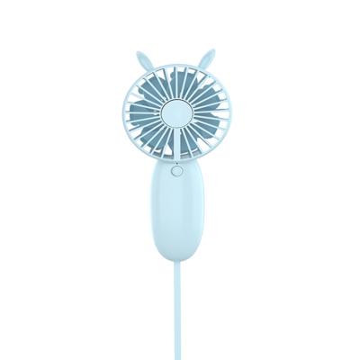 China Latest Protable Amazon Factory Price Cartoon Cute Appearance Portable Mini Pocket Fan Air Cooling USB Rechargeable Rechargeable Handheld Fan for sale