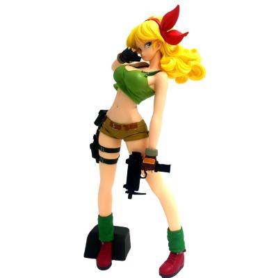 China Cartoon Toy Hot Sale DragonBall Ranchi Blonde Glitter Charm Figure for sale