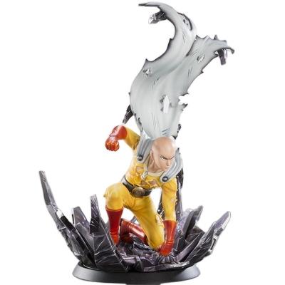 China Cartoon Toy Hot Sale TSUME One Punch Man Saitama-sensei Kneeling Position Figure for sale