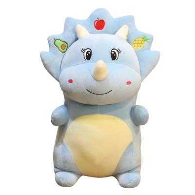 China Eco-friendly material hot toys cute triceratops plush toy stuffed animals small before bed stuffed with kawaii dinosaurs for sale