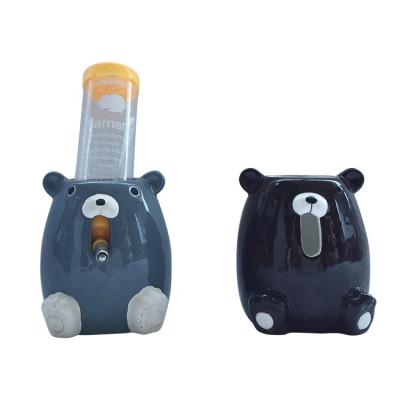 China Wholesale Factory Price Stocked Hamster Feeder Pet Food Ceramic Bowl With Water Bottle for sale