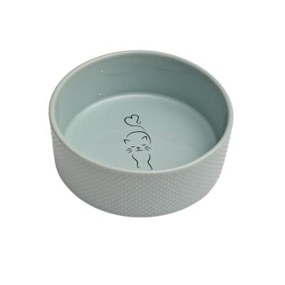 China Factory direct audit BSCI ceramic dog bowl good quality factory directly pet automatic single ceramic bowl name for sale