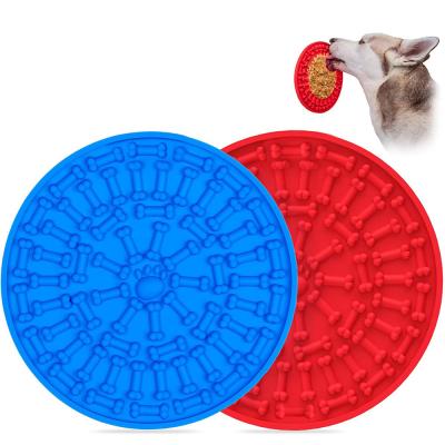 China Hot Selling Silicone-Dog Non-automatic Mats Silicone Dog Lick Pad From Amazon Pet 2pack For Dogs Shower Licking Mat for sale