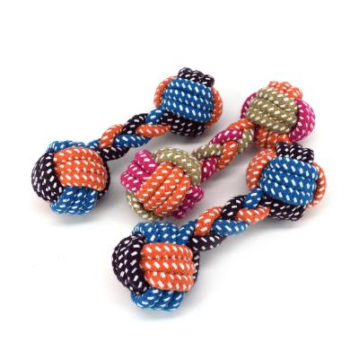 China Amazon Stocked Hot Sale Wholesale Tpr and Ball Dog with Cotton PET ROPE TOY for sale