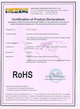 RoHS - Qicai Lighting Equipment Limited