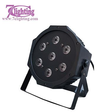 China 7x10W LED Flat Par QuadPAR 7,Light Weight Plastic Housing PAR LED Light for sale