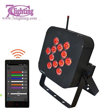 China 12 RGBWA+UV Battery LED Par DMX 2.4GHz WiFi Control Wash LED Uplighting for sale