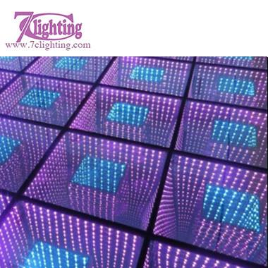 China Mirror LED Dance Floor Two Glowing Dancing Floor 50CM by 50CM Floor for Event,Stage,Nightclub Setup for sale