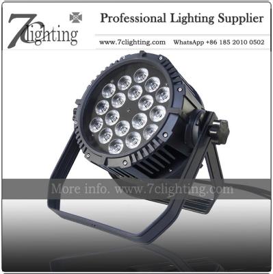 China RGBWA-UV 6in1 LED PAR Wash Light 18X18W IP Rated with No Noise Working for Stage, Live Show for sale