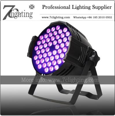 China 162watt RGB Colors Gradual Change 54X3w Tri LED PAR Can for sale