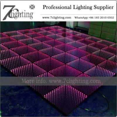 China 50X50cm Magic 3D Mirror LED Dance Floor for Event Party Decor. for sale